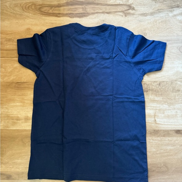 Girls Christmas Tree T Shirt Blue Navy Holiday Size Large 14 / 16 - Picture 2 of 3